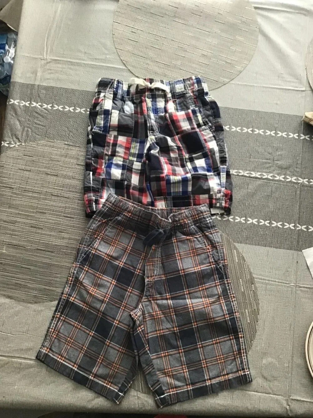 Lot of 2 Gymboree Boy's Plaid Shorts Size 7--Great Shape